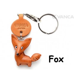 Fox Japanese Leather Keychains Animal