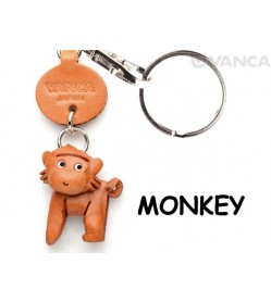 Monkey Japanese Leather Keychains Animal