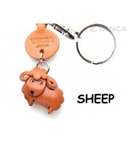 Sheep Japanese Leather Keychains Animal