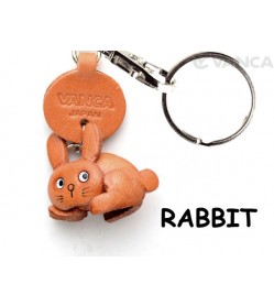 Rabbit Japanese Leather Keychains Animal