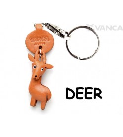 Deer Japanese Leather Keychains Animal