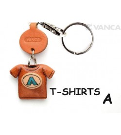 A(Blue) Japanese Leather Keychains T-shirt