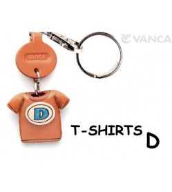 D(Blue) Japanese Leather Keychains T-shirt