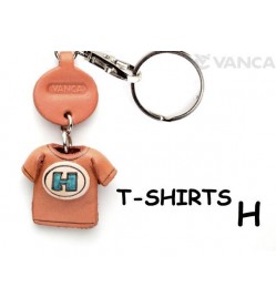 H(Blue) Japanese Leather Keychains T-shirt