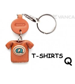 Q(Blue) Japanese Leather Keychains T-shirt