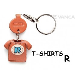 R(Blue) Japanese Leather Keychains T-shirt