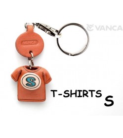 S(Blue) Japanese Leather Keychains T-shirt