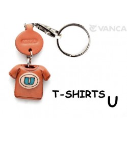 U(Blue) Japanese Leather Keychains T-shirt
