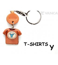 Y(Blue) Japanese Leather Keychains T-shirt