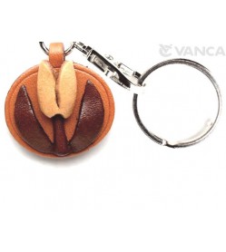 Tulip Leather Flower Keychain 