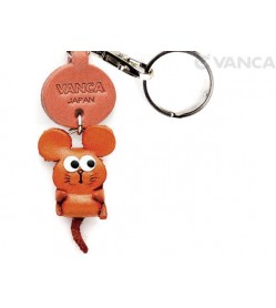 Rat Leather Keychains Little Zodiac Mascot
