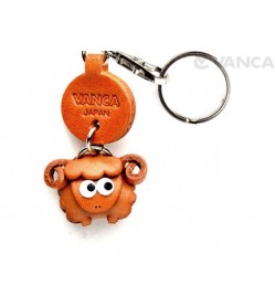 Sheep Leather Keychains Little Zodiac Mascot