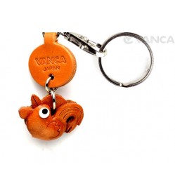 Rooster Leather Keychains Little Zodiac Mascot