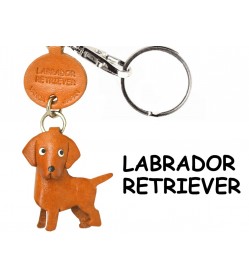 Labrador Retriever Leather Dog Keychain