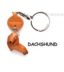 Dachshund Leather Dog Keychain