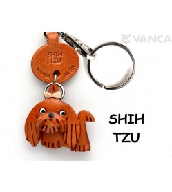 Shih Tzu Leather Dog Keychain