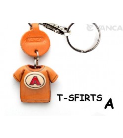 A(Red) Japanese Leather Keychains T-shirt