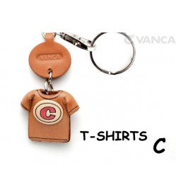 C(Red) Japanese Leather Keychains T-shirt