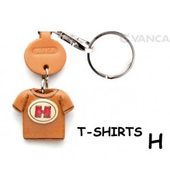 H(Red) Japanese Leather Keychains T-shirt