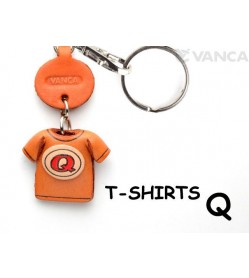Q(Red) Japanese Leather Keychains T-shirt