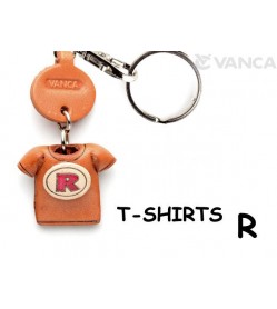 R(Red) Japanese Leather Keychains T-shirt
