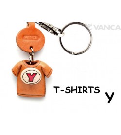 Y(Red) Japanese Leather Keychains T-shirt