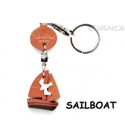 Sailboat Japanese Leather Keychains Goods