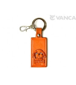 Shih Tzu Leather Name Plate Holder Keychain