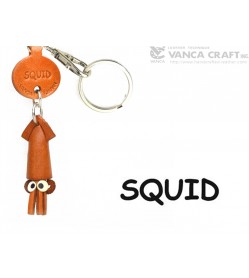 Squid Japanese Leather Keychains Fish 