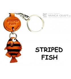Striped fish Japanese Leather Keychains Fish 