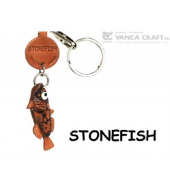 Stonefish Japanese Leather Keychains Fish 