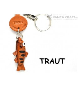 Trout Japanese Leather Keychains Fish 