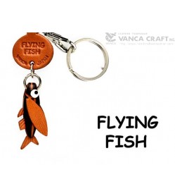 Flying fish Japanese Leather Keychains Fish 