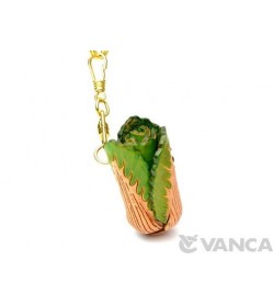 Chinese Cabbage Leather Keychain(L)