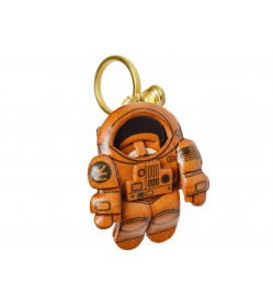 Genuine 3D Leather Astronaut Leather Keychain(L) is made by skillful craftsmen of VANCA CRAFT in Japan.