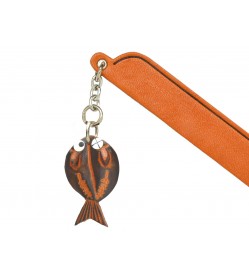 Dried Fish Leather Charm Bookmarker