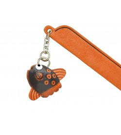 Sun Fish Leather Charm Bookmarker