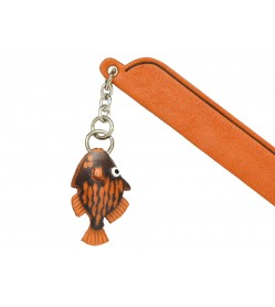 Filefish Leather Charm Bookmarker