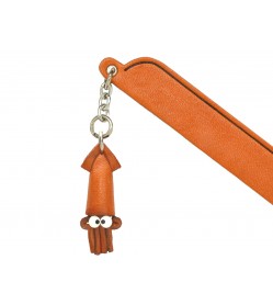 Squid Leather Charm Bookmarker