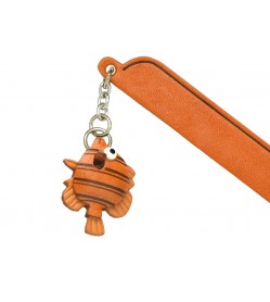 Toropical Fish Leather Charm Bookmarker