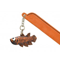 Coelacanth Leather Charm Bookmarker