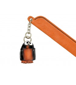 Penguin Leather Charm Bookmarker