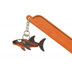 Whale Shark Leather Charm Bookmarker