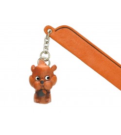 Squirrel Leather Charm Bookmarker