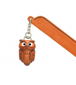 Owl Leather Charm Bookmarker