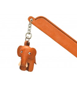 Elephant Leather Charm Bookmarker