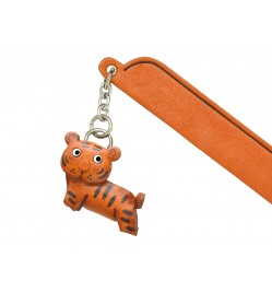 Tiger Leather Charm Bookmarker