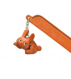 Rabbit Leather Charm Bookmarker