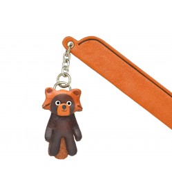 Lesser panda Leather Charm Bookmarker