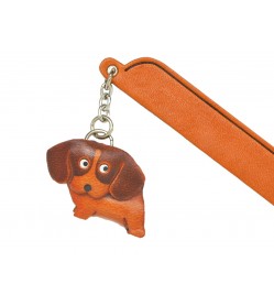 Beagle Leather dog Charm Bookmarker